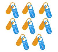 BATHVEVE 10pcs Pvc Door Hanging Tags Please Clean Soon Signs for Hotel Doors Easy to Hang and Read, Suitable for Club and Cafe Use with Unique and Eye-catching Design