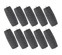 BATHVEVE 10pcs Replacement Heads for Electronic Foot File Curved Design Dead Skin Removal Rollers Pedicure Tool for Home and Salon Foot Care Smooth Callus Corns Removal