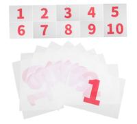 BATHVEVE 10pcs Running Bibs Lightweight Weather Resistant Race Numbers for Marathons and Sports Events with Quick Attachment and High Visibility Design