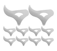 BATHVEVE 10pcs Stainless Steel Nut Openers for Walnuts and Macadamia Nuts Easy to Clean Sturdy Silver Shell Crackers for Home Use