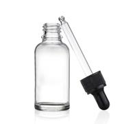 BATHVEVE 12pcs 30ml Glass Essential Oil Bottles with Silicone Dropper Heads, Hard-wearing and Convenient to See Remaining Liquid, Refillable Subpackaging Bottles for Travel Accessories