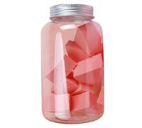 BATHVEVE 12pcs Coral Orange Makeup Sponge Wet and Dry Use Sector Shaped Cosmetic Puff for Foundation Concealer Blush and Highlighter Application