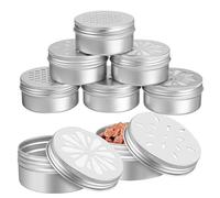 BATHVEVE 12Pcs Dog Scent Training Boxes Metal Storage Tins with Honeycomb, Leaf, and Juice Hole Designs 25 * 2Mm Soft Magnetic Stickers Included Portable Odor Training Kit for Canine Nose