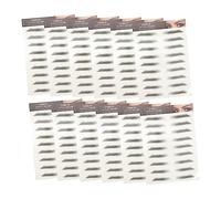 BATHVEVE 12pcs Fake Eyebrow Stickers Natural Looking Hair Like Design for Sparse Patchy Brows Easy Application for Professional Results Seamlessly Blends with Your Own Eyebrows