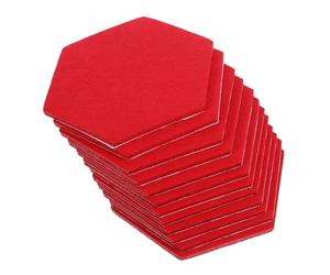 BATHVEVE 12pcs Felt Tiles for Wall Self Adhesive Acoustic Panels Hexagonal Stylish Modern Contemporary Decorative Wall Art Felt Board for Living Rooms and Decor