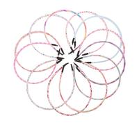 BATHVEVE 12pcs Floral Pattern Festival Headbands for Unique Hairbands for Boys Lightweight and Comfortable Cloth Covered Hair Accessories for Parties and Special Occasions