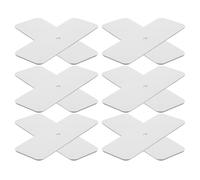 BATHVEVE 12pcs Self Adhesive Metal Plate for Magnetic LED Light Fixture, Iron Material with Sturdy Adhesion and Resistant to Bending or Breaking, Under Cabinet and Bedroom Lighting