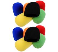 BATHVEVE 12pcs Stage Microphone Sponge Covers Mic Covers with Strong Adaptability and Saliva Blocking Function, Thickened Sponge Material for Handheld Mic Use at Ktv and Live Performances