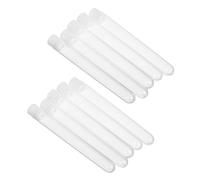 BATHVEVE 15Pcs Clear Plastic Test Tubes for Eyelash Wands with Caps Portable Storage Box for Makeup Brushes for Halloween Christmas Birthday Parties and Home Organization