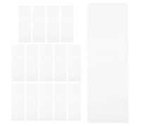 BATHVEVE 15pcs PVC Bookmark Sleeves Waterproof Protection Hanging Design for Personal Use and DIY Crafting