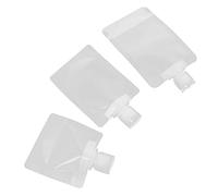 BATHVEVE 15pcs Travel Cosmetics Squeeze Pouch Set 30ml 50ml 100ml Leakproof Refillable Shower Bag for Travel Skin Care Shampoo Lotion