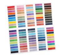BATHVEVE 18 Sets Sticky Book Tabs Multi Colored Writable Index Markers Adhesive Page Flags for Note Taking Study Planning and Organizing Documents