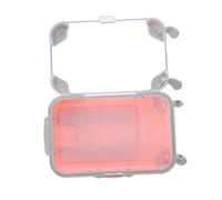 BATHVEVE 1Pc Creative Plastic Eyelash Storage Box Lightweight Empty Organizer Luggage Style for False Eyelashes Design Easy Open Close for Travel and Storage