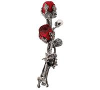 BATHVEVE 1pc Elegant Rhinestones Rose Hair Clip Vintage Barrette for Women for Weddings Parties and Celebrations Stylish Hair Decoration Accessory