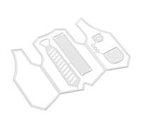 BATHVEVE 1pcs Carbon Steel Cutting Die Scrapbooking Cutting Dies Handcraft Tool Silver 9.3x6.5cm Create Delicate Scrapbook Designs for Crafts