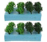 BATHVEVE 2 Boxes Military Simulation Bush Model for Sand Table Micro-landscape DIY Material Plastic Miniature Shrubs for Scenic Model Kits Lightweight for Realistic Terrain Crafting