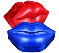 BATHVEVE 2 Boxes Portable Lip Gel Pads Moisturizing Lip Care Mask with Water and Glycerol Prevents Dryness Reduces Wrinkles Home Use for Most People