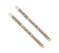BATHVEVE 2 in 1 Eyebrow Pencil Brush with Leopard Cover Brown, 2Pcs, Double-Headed Design for Natural Coloring Easy Carry, Professional Personal Use Makeup Tool