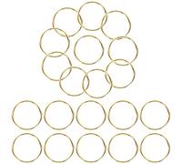 BATHVEVE 200Pcs Gold Double Circle Key Rings 10Mm Keychain Rings for Crafts DIY Small Metal Key Circles Bulk for Car Attachment