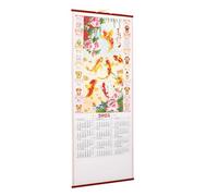 BATHVEVE 2025 Snake Year Large Wall Calendar with Braided Straw Material and Hanging Rope, Easy Hanging Office Wall Calendar Featuring Printed Monthly Layout and Blank Space for Writing