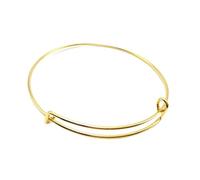 BATHVEVE 20PCS Adjustable Coil Push Pull Bracelets for Women Stylish DIY Wire Bangles Gold for Daily Wear and Gifting Any Occasion