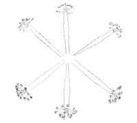 BATHVEVE 20pcs Breath Rhinestone Hairpins U Shaped Bridal Hair Forks Lightweight Wedding Accessories for Bridesmaids Traditional Chinese Ceremony