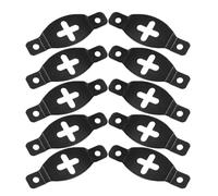 BATHVEVE 20pcs Iron Speaker Hook Hanger Plates for Audio Systems with Break Resistance, Black Wall Mounts Suitable for Hung on The Wall Nail, Sturdy and Easy to Install
