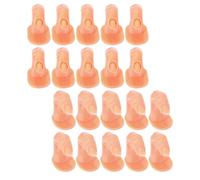 BATHVEVE 20Pcs Nail Art Practice Fingers Rubber Training Models - High Simulation Lightweight Portable Finger Models for Nail Design Practice and Gel Technique Training
