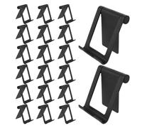 BATHVEVE 20pcs Portable Phone Stand with Nonslip Base Folding Tablet and Mobile Holder for Desk Office Kitchen Travel Stable Resilient Construction for Smartphones and Tablets