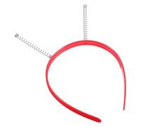 BATHVEVE 20pcs Red Extraterrestrial Antenna Headband DIY Set Plastic and Iron Material Party Accessory for Women Comfortable and Versatile Use Suitable for Festive Events and Cosplay