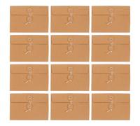 BATHVEVE 20pcs Retro Kraft Paper Envelopes with String Closure, Multi-Functional Document Organizers and Card Holders, Not Easy to Deform, for Thank You Cards and Birthday Invitations
