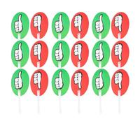 BATHVEVE 20pcs Voting Paddles Bulk Set with Thumbs for Classroom Voting and Group Discussions, Easy to Use and Reusable Yes No Boards for Teachers and Students
