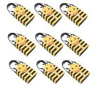 BATHVEVE 25pcs Bee Candy Paper Boxes with Handles for Shower and Birthday, Moderate Capacity, Easy to Carry, Versatile Party Favor Treat Boxes with Elegant and Unique Bee Design