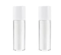 BATHVEVE 2pcs 30ml Vacuum Pump Lotion Storage Bottles Plastic Cosmetic Travel Sub Bottles for Liquid Shampoo and Eye Cream Rotating Cap for Outdoor Use