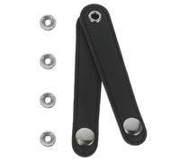 BATHVEVE 2pcs Accordion Bellows Straps with Buckle for Accordion Replacement, Double-layer Pu Leather Structure, Convenient Adjustment, Hole Spacing 10.6cm, for Teaching and Daily Training