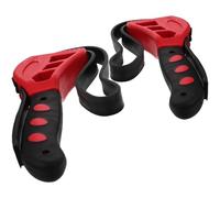 BATHVEVE 2pcs Adjustable Rubber Strap Wrench Comfortable Handle and Fits Shape for Auto Repair and Kitchen Use Multifunctional Jar and Bottle Opener Tool