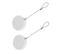 BATHVEVE 2pcs Anti-Theft Retractable Steel Wire Cable Lock Security Pull Box for Electronic Product Holder and Store Display Easy Installation Theft Prevention Rope