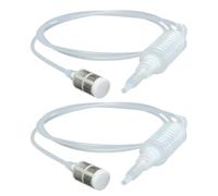 BATHVEVE 2pcs Beer Transfer Siphon Hose for Home Brewers, Plastic Brew Syphon Tube with Easy to Storage and Ready to Siphon Filter Features, Wine Making Tool for Home Brewing