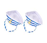 BATHVEVE 2Pcs Captain Hat Headbands Sailor Costume Accessories for Cosplay for Halloween Parties Special Occasions Chic for Friends and Family