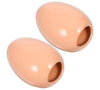 BATHVEVE 2pcs Ceramic Hamster Cooling Nest Small Hamster House with Lovely Appearance Creative Design Comfortable Hideout for Healthy Growth Random Color