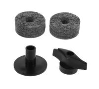 BATHVEVE 2pcs Drum Cymbal Sleeves and Felt Washer Set with Plastic and Felt Material for Extra Stability, Multifunctional Design, Suitable for Cymbal and Drum Stand Accessories Random Color