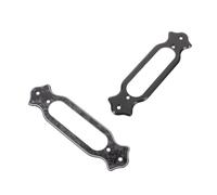 BATHVEVE 2pcs Electric Guitar Single Coil Pickup Mounting Ring Frame in Black Plastic, Protective Pickup Cover with Wide Compatibility for Studio and Stage Use