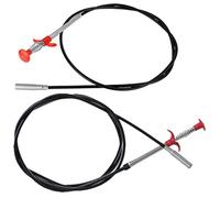 BATHVEVE 2pcs Flexible Pipeline Hook and Drain Pickup Tool Bendable Hose Clips for Efficient Clog Removal Kitchen and Shower Drains Reusable Lengths