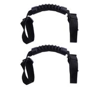 BATHVEVE 2pcs Grip Handle for Car Inner Handrail Black Pvc Pp Pom Provides Grip on Harsh Road Conditions Easy Adjustment Suitable for Vehicle Interior