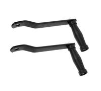 BATHVEVE 2pcs Heavy Duty Trailer Winch Handle Ergonomic Hand Crank Replacement for Boat and Car Trailers Durable Galvanized Iron with Comfortable Grip for Emergency Use