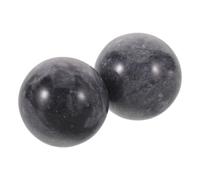 BATHVEVE 2pcs Jade Baoding Balls Hand Massager for Meditation and Home Use, Weighted Stone Grip Strength Trainer Elegant Marble Patterns, Enhancing Finger Dexterity and Supporting Fitness