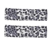 BATHVEVE 2pcs Leopard Print Hair Bun Makers Small Elastic Bands French Style Lazy Hair Curlers for Women for Stylish Updos