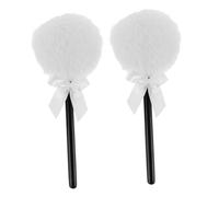 BATHVEVE 2pcs Makeup Powder Puff for Face Body Hair Beauty Sponge with Bow Design Versatile Applicator for Loose Talcum Powder Effortless Cleaning Portable for Travel Use