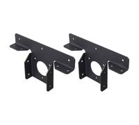 BATHVEVE 2pcs Pergola Bracket Stainless Steel Black T-Shaped 3-Way Extension Support for Outdoor Pergola Corner Support, Stable Canopy Bracket