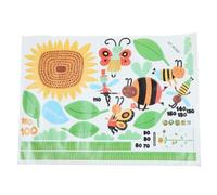 BATHVEVE 2pcs PVC Sunflower Cartoon Height Wall Stickers Removable Wall Decal for Bedroom Nursery Decor, Easy to Remove, Suitable for Metal and Tiles Surfaces